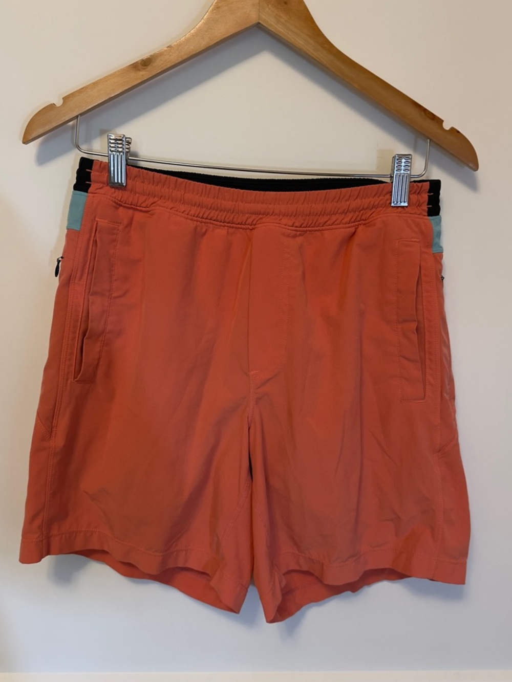 Birdogs Orange Swim Trunks Athletic Shorts Lined Pull On Size Medium